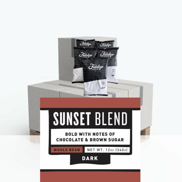 Sunset blend whole bean coffee - dark roasted wholesale coffee